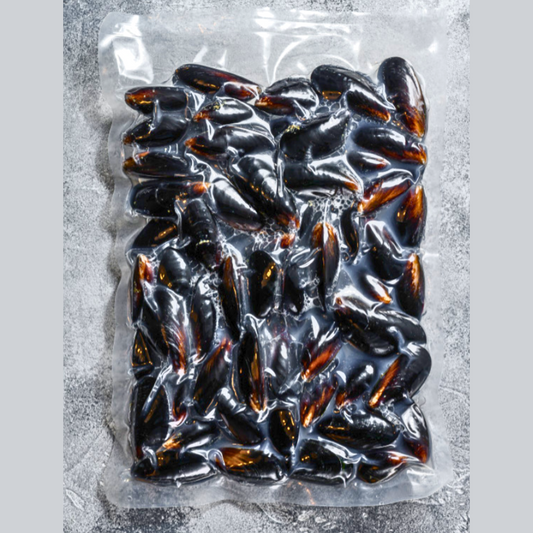 Whole Shell Black Mussels 1KG