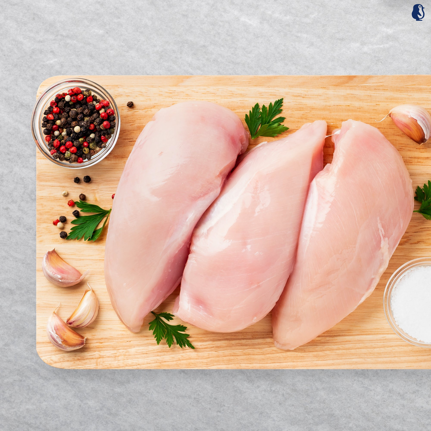 [HALAL] Raw Skinless Chicken Boneless Breast 2KG±